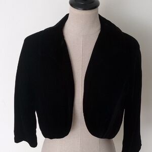 Milgrim Vintage Black Velvet Short Jacket